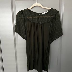 LOFT Olive Green Dressy T-Shirt